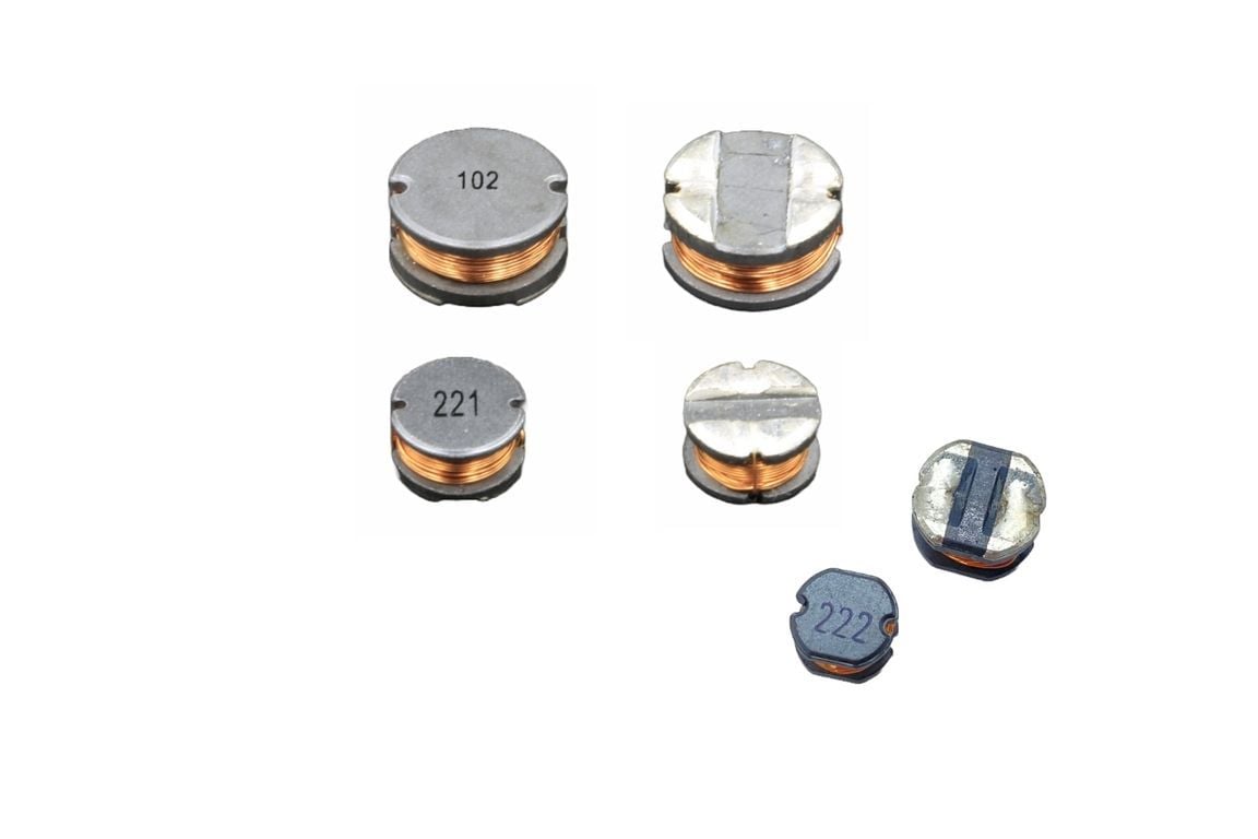 High current open magnetic circuit construction SMD power inductor
